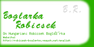 boglarka robicsek business card